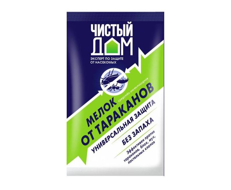 Чистый дом мелок от тараканов 20 гр