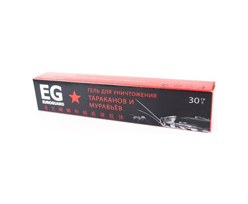 EG euroguard гель от тараканов и муравьев шприц-инъекто 30 гр. (Д.В. - диазинон)