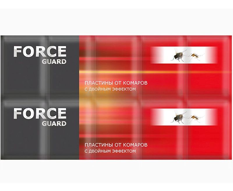 FORCE guard пластины от комаров с двойным эффектом 