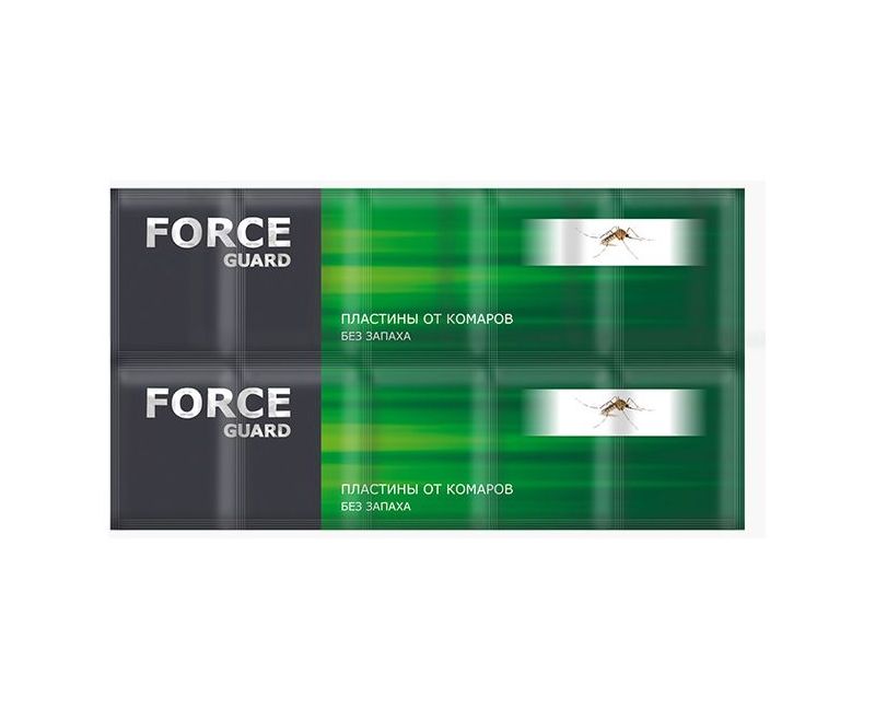FORCE guard пластины от комаров б/запаха 