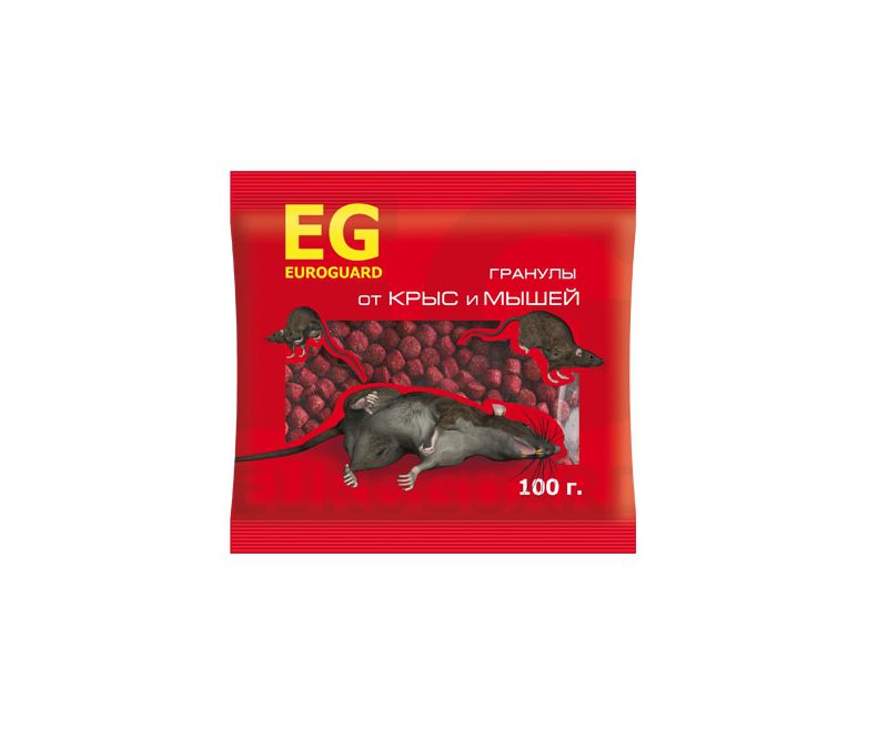EUROGUARD гранулы от крыс и мышей 100 г