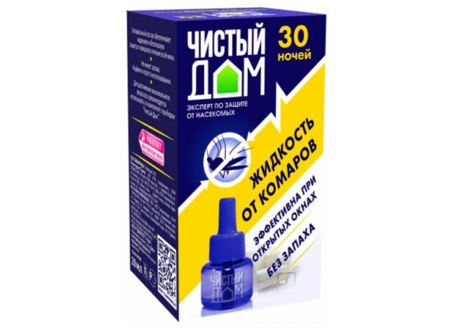 Чистый дом - ликвид от комаров (30 ночей)