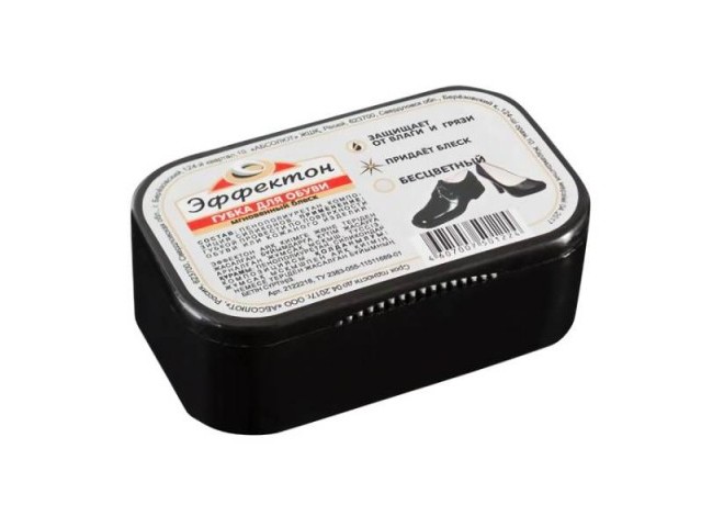 Эффектон губка для обуви Мгновенный блеск, бесцветная
