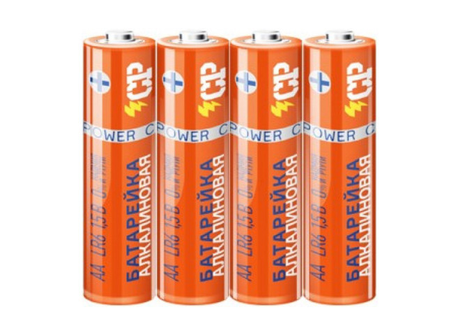 CP (Crazypower) Алкалиновые LR6 Спайка-4 /1200