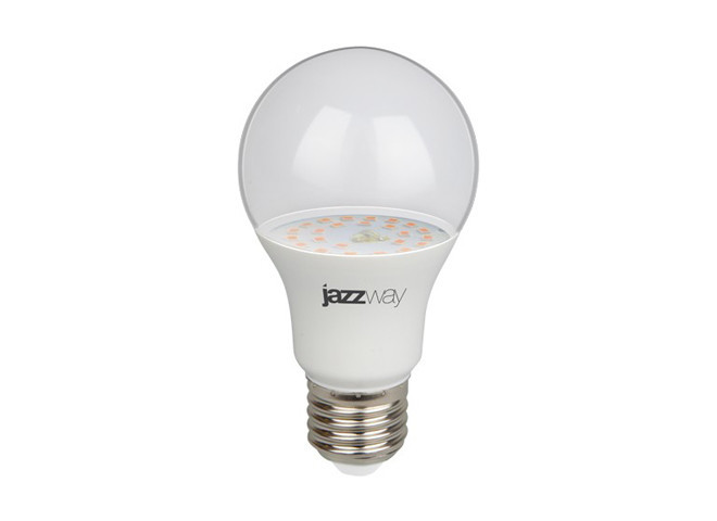 Jazzway Лампа для растений (прозрачное стекло) PPG A60 Agro 9w E27 IP20