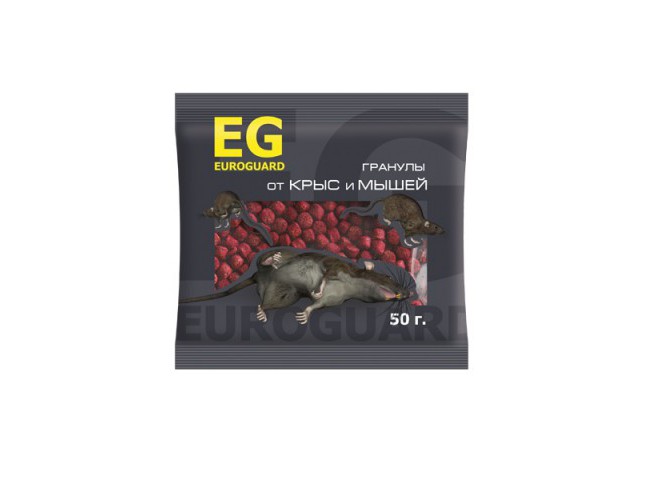 EUROGUARD гранулы от крыс и мышей 50 г